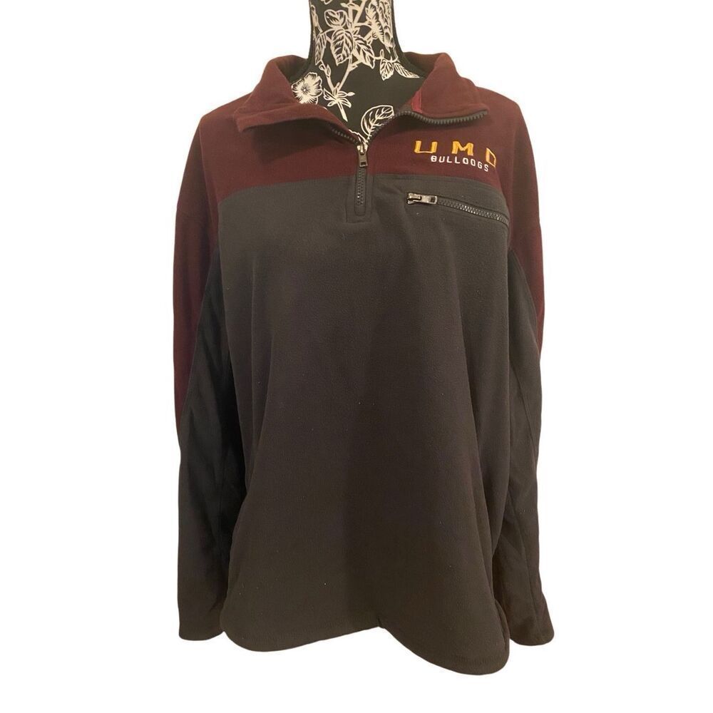 Flawed Colosseum UMD Bulldogs Quarter Zip Sweater Fleece Winter